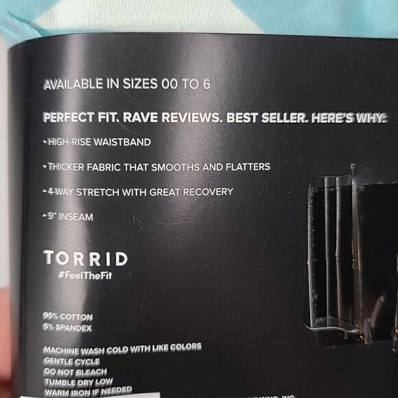 1X 14W 16W Torrid Blue & White Star Bike Shorts High Waist Stretch Loungewear - Picture 5 of 7